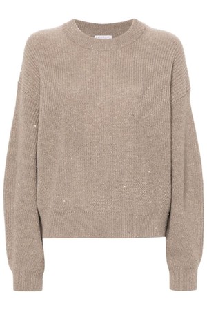 브루넬로 쿠치넬리 여성 니트 스웨터 WOOL CREWNECK JUMPER NB30