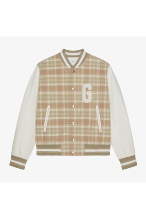 지방시 남성 자켓 Givenchy Checked Varsity Jacket NB25