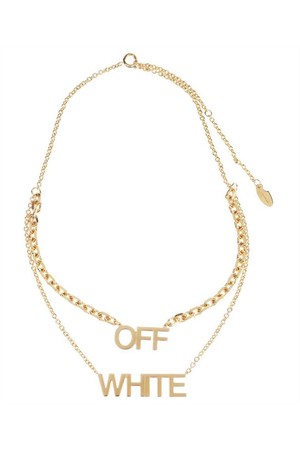 오프화이트 여성 목걸이 Off White OWOB078F22MET001 LOGO Necklace   Gold NB24