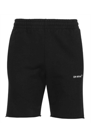 오프화이트 남성 숏팬츠 Off White OMCI006S22FLE015 WAVE DIAG Shorts   Black NB24