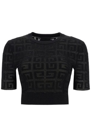 지방시 여성 티셔츠 4g knit crop top in NB02