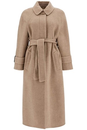 브루넬로 쿠치넬리 여성 코트 wool and cashmere coat with belt NB02