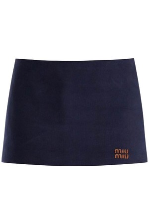 미우미우 여성 스커트 mini skirt in sweatshirt fabric NB02