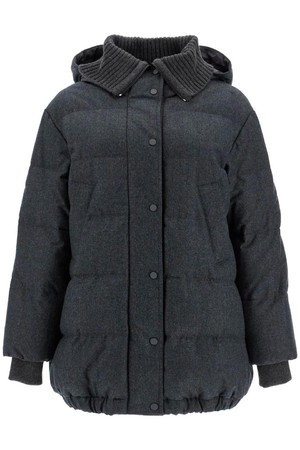 브루넬로 쿠치넬리 여성 패딩 woolen down jacket with hood NB02