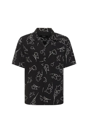 띠어리 남성 셔츠 Printed lyocell short sleeve shirt NB01