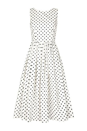 돌체앤가바나 여성 원피스 DOTS PRINT COTTON MIDI DRESS NB30