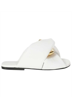 JW앤더슨 여성 샌들 JW Anderson ANW38022B 17365 FLAT TWIST Sandals   White NB24