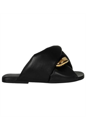 JW앤더슨 여성 샌들 JW Anderson ANW38022B 17364 FLAT TWIST Sandals   Black NB24