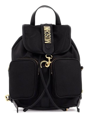 모스키노 여성 백팩  backpack with metal lettering NB02