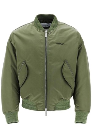 오프화이트 남성 봄버 자켓 padded nylon bomber jacket NB02