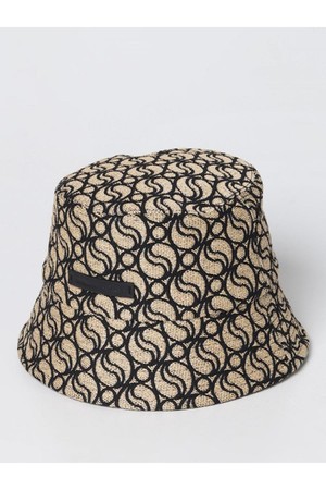 스텔라 맥카트니 여성 모자 Stella mccartney straw hat with all over embroidered logo NB03