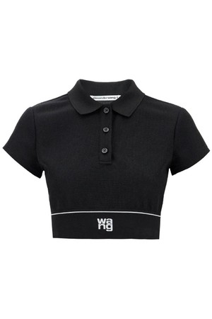 알렉산더왕 여성 티셔츠 cheerleader crop top polo NB02