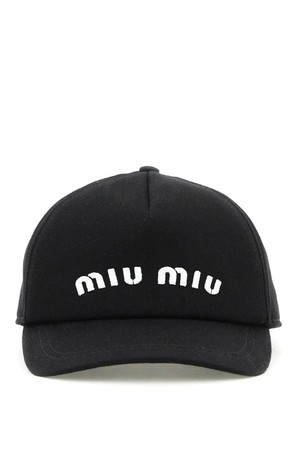 미우미우 여성 모자 baseball cap with logo NB02