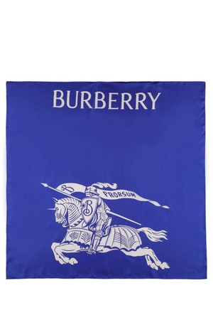 버버리 여성 스카프 Logo printed silk scarf NB01