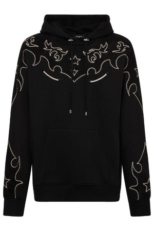 발망 남성 후드티 Jersey   suede baroque cotton hoodie NB01