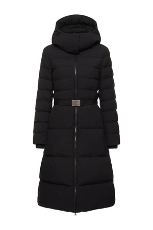 버버리 여성 패딩 Burniston belted quilted jacket w  hood NB01