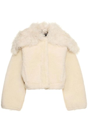 쟈크뮈스 여성 시어링자켓 La Veste Piloni cropped fur jacket NB01