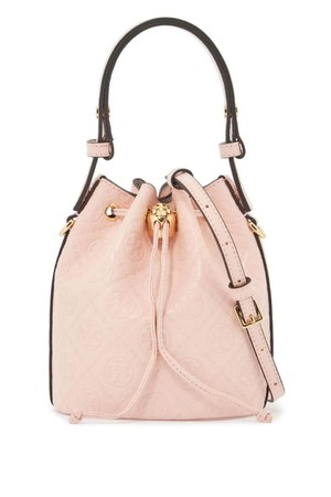 토리버치 여성 숄더백 mini t monogram leather bucket bag NB02