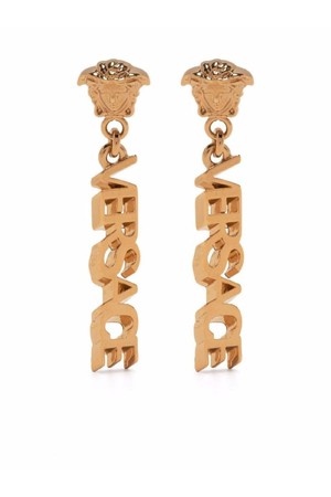 베르사체 여성 귀걸이 LA MEDUSA LOGO DROP EARRINGS NB30