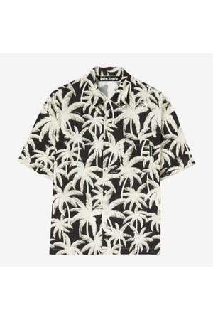 팜앤젤스 남성 셔츠 Palm Angels Palm Tree Print Short Sleeve Shirt NB25