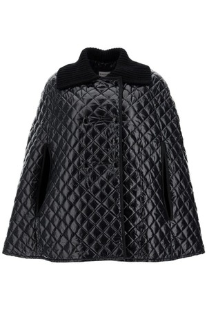 몽클레어 여성 케이프 quilted cape with collar NB02