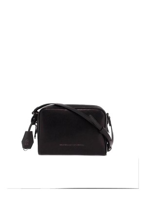 브루넬로 쿠치넬리 여성 숄더백 mini leather boston crossbody bag with shoulder strap NB02