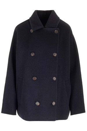 브루넬로 쿠치넬리 여성 자켓 double cloth caban coat NB19