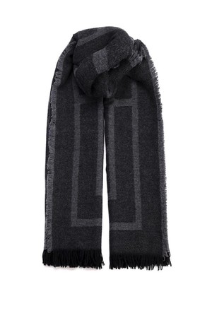 토템 여성 스카프 Monogram Wool Cashmere Scarf NB19