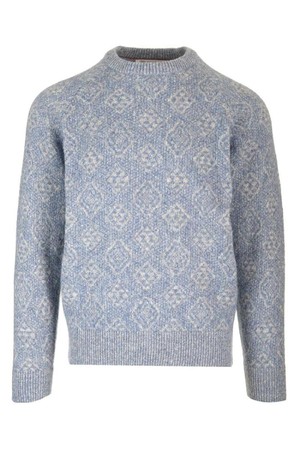 브루넬로 쿠치넬리 남성 스웨터  Geometric  Jacquard sweater NB19