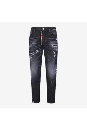 디스퀘어드2 남성 청바지 DSquared2 Black Pioner Wash Skater Jeans NB25