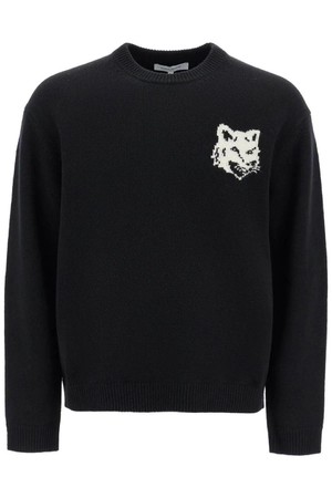 메종 키츠네 남성 스웨터 fox head wool sweater NB02