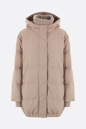 브루넬로 쿠치넬리 여성 패딩 technical cotton down jacket NB26