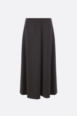 브루넬로 쿠치넬리 여성 스커트 stretch wool twill flute skirt NB26