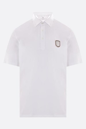 브루넬로 쿠치넬리 남성 폴로티 logo patch technical jersey polo shirt NB26