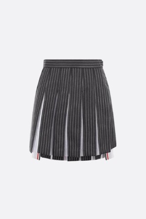 톰브라운 여성 스커트 pinstriped pleated wool miniskirt NB26