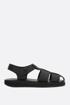 더로우 여성 샌들 Fisherman grainy leather flat sandals NB26