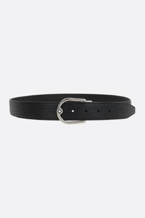 몽블랑 남성 벨트 textured and smooth leather reversible belt NB26