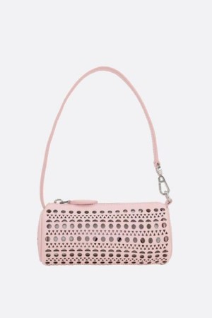 알라이아 여성 숄더백 Tube mini laser cut leather handbag NB26