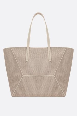 브루넬로 쿠치넬리 여성 토트백 synthetic raffia shopping bag with monili NB26