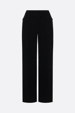 톰포드 여성 바지 straight leg velvet trousers NB26