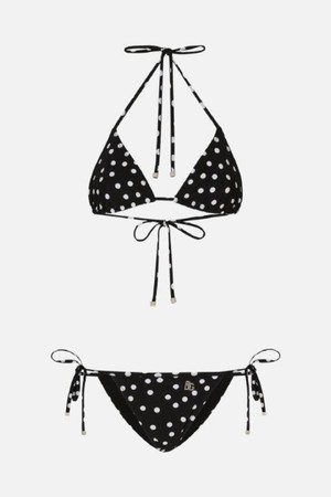 돌체앤가바나 여성 수영복 polka dot printed lycra bikini NB26