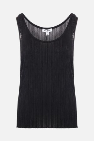 알라이아 여성 티셔츠 pleated knit tank top NB26