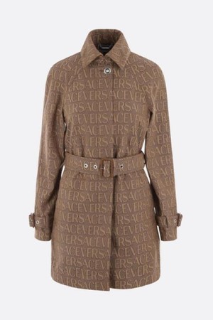 베르사체 여성 트렌치코트 Versace Allover jacquard canvas trench coat NB26