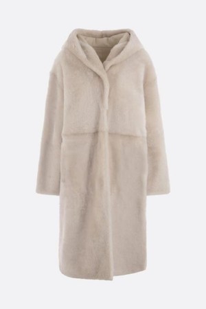 이브살로몬 여성 자켓 shearling hooded coat NB26