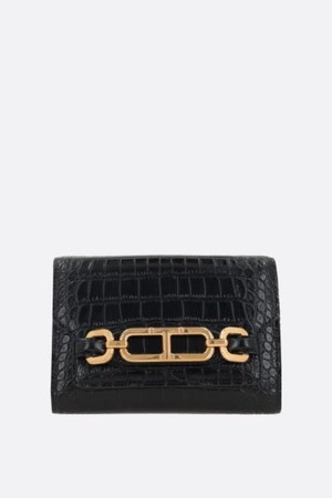 톰포드 여성 숄더백 Whitney mini crocodile embossed leather crossbody bag NB26