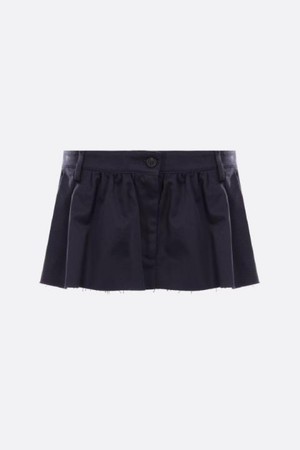 미우미우 여성 스커트 logo patch gabardine miniskirt NB26