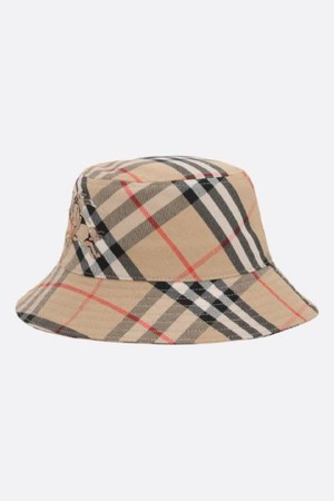 버버리 여성 모자 Bias Check cotton blend bucket hat NB26