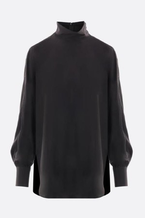 브루넬로 쿠치넬리 여성 블라우스 crepe de chine blouse with monili NB26