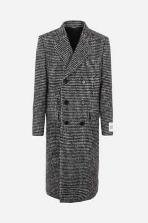 돌체앤가바나 남성 코트 double breasted houndstooth wool blend coat NB26