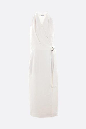 브루넬로 쿠치넬리 여성 원피스 linen blend wrap dress NB26